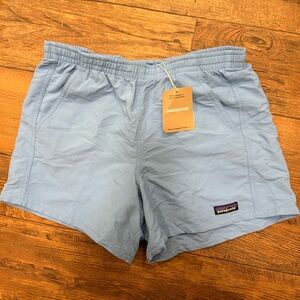 NWT Patagonia Light Blue Women's Baggies Shorts